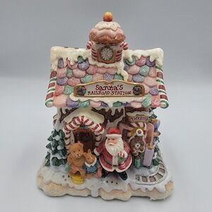 Fitz and Floyd Candy Lane Express Santa's Railroad Station Candy Lane Musical